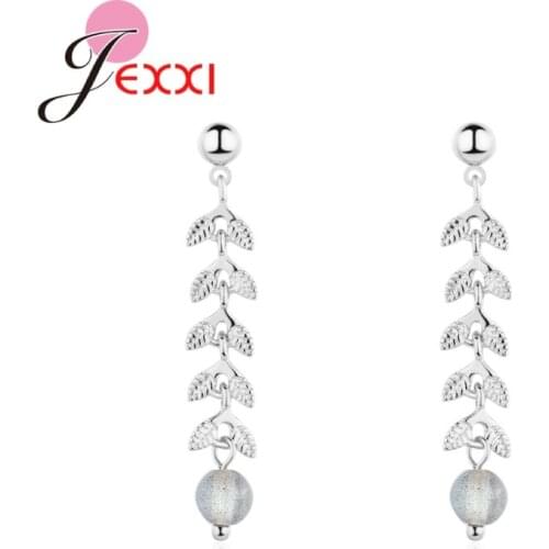 Drop Shipping Genuine 925 Sterling Silver Earrings High Quality Ear Wires Female Fashion Jewelry Christmas New Years Gift