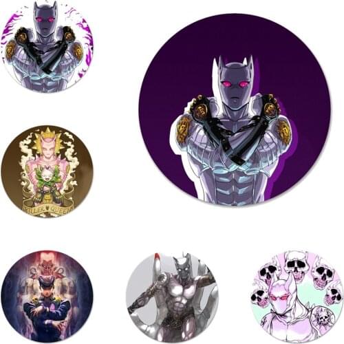 Anime JoJo Killer Queen Icons Pins Badge Decoration Brooches Metal Badges For Clothes Backpack Decoration