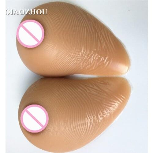 5000g/pair natural silicone breast form transgender fake false boob prosthesis