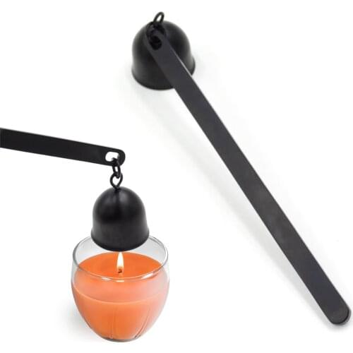 Bell Shape Candle Snuffer Accessories Vintage Decoration Candle Cover Tool 20cm Long Handle Banquet Safely Extinguish Home Decor