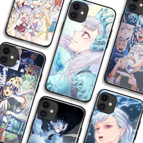Silva Noelle Black Clover Anime Phone Cases For iPhone 11 12 Mini Pro XS Max 6s X XR 6 7 8 Plus SE Manga Soft TPU Glass Cover