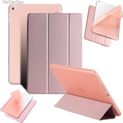 Tablet Case for Apple ipad mini 4 Smart Case folding Ultra Slim Stand Soft TPU Luxury Silicone Cover for iPad mini 4 + Pencil