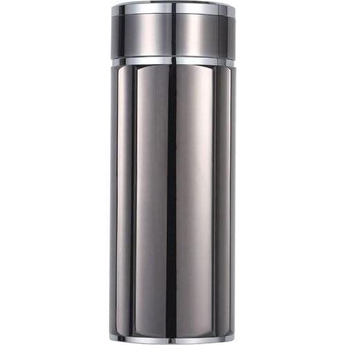 Insulation cup, sterling silver hand-made 350 ml stainless steel portable coffee cup, perfect for office or living room