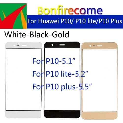 For Huawei P10/ P10 lite/ P10 plus/ P10 Lite front glass replacement Touch Screen Panel LCD Front Glass Outer Screen lens