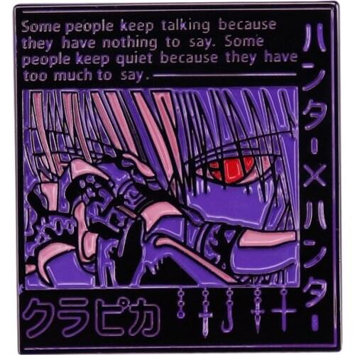 LT865 HUNTER×HUNTER Japanese Anime Enamel Pin Brooches Bag Lapel Pin Cartoon Badge Backpack Decoration Jewelry Gift Accessories