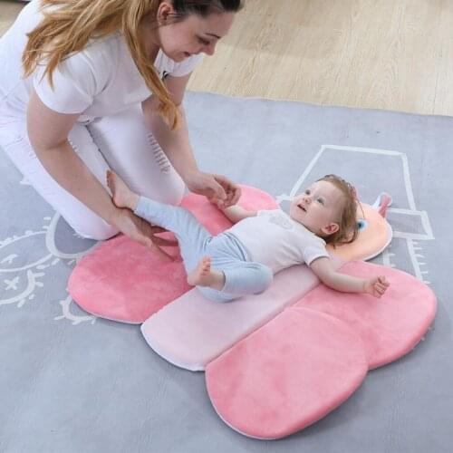 Cartoon Portable Baby Bath Mat Tub Stand Net Bag Non-slip Bath Mat Shower Stand Baby Plush Bath Stand