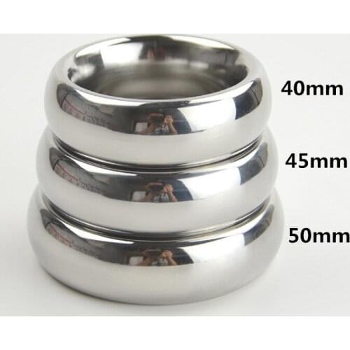 Male Staineless Steel Penis Ring 40mm /45mm /50 mm(optional) ball stretcher