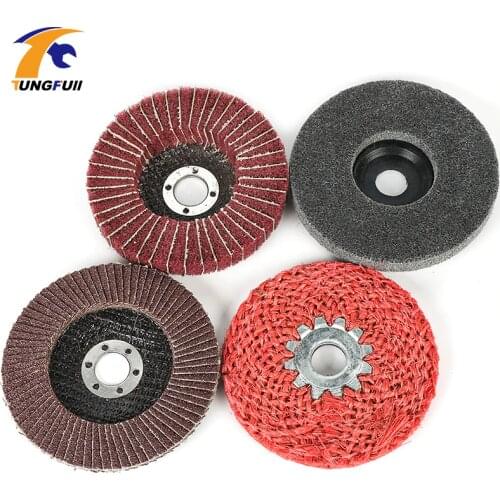 Tungfull Tool Set Polishing Wheel 100mm 4 Inch Buffing Pad Grinding Abrasive Disc Dremel Style Accessories For Rotary Tools