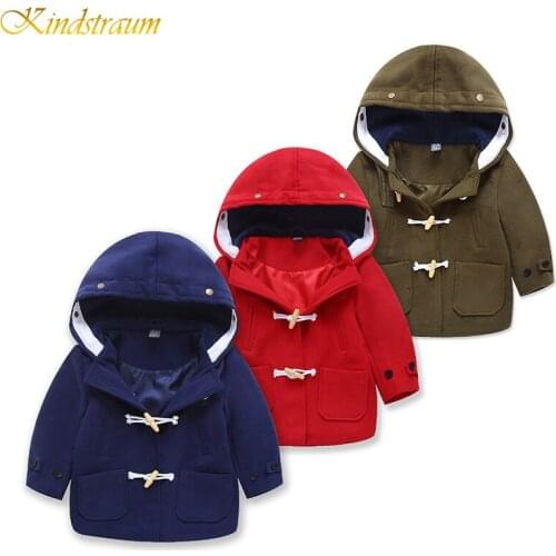 2019 Wool & Blends Coat for Boy/Girl Baby Boys Clothes Autumn Winter Hooded Coat Cloak Jacket Thick Warm Claw Button DC131