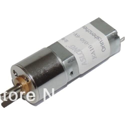 3-6V DC Geared Speed Reduce Motor w Reduction Gearbox 16GA-050 6V 30/50/100/150/200/260/360/600RPM