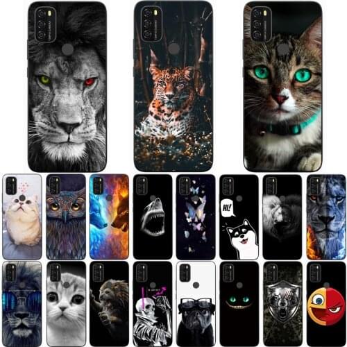 For BLACKVIEW A70 Case Wolf Silicon TPU Fundas for Blackview A70 Cat Animal Shell Bag Housing Phone Cases
