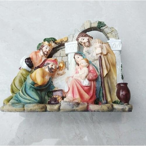 Nativity Scene Jesus Ornament Figurine Catholic Christian Decor Religious Handcrafts Church Celebrations Collection