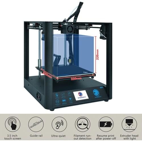 ULTRABOT D01 Ultra-quiet High Precision Resume Power Failure 3D Printer Diy Kits with Titan Extruder & Full Colour Touch Screen