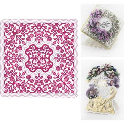 Elderberry Frame Dies Scrapbook Diary Decoration Stencil Embossing Template Diy Greeting Card Handmade 2021 Arrival New