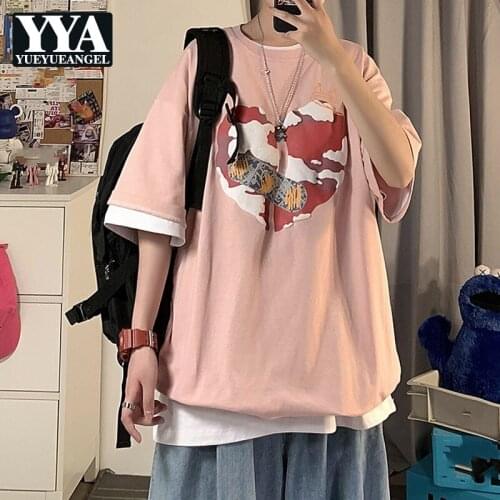 High Street New Korean Style 2021 Summer Womens O-Neck Classic Straight Loose Fashion Pullover Short Sleeve Casual T-Shirts