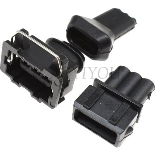 1 Set 3 Pin Way Automotive Waterproof Socket Plastic Housing Wiring Harness Electric Cable Connector Plug 357972763 For VW