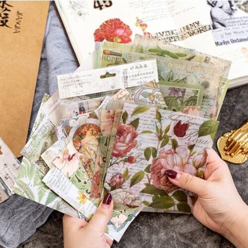 10pack/lot Animal Plant Flower Sticker Bronzing series DIY Dariy Decoration Scrapbooking Stickers Planner Stickers 4 selection