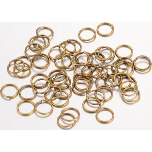 100pcs Jump Rings Jewelry Findings & Components Iron Close but Unsoldered Jump Rings Nickel Free for Earrings Making