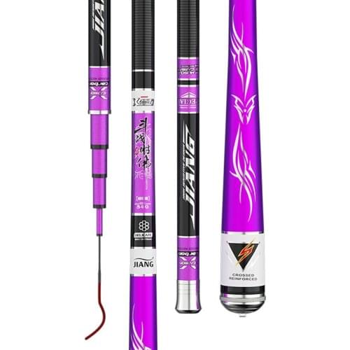 2.7m-5.4m Carp Fishing Pole Hand Rod Telescopic Fishing Olta Carbon Fiber Ultra Light 28 Tone Hard Wedkarstwo Pesca Fishing Gear