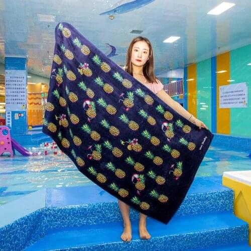 85*170cm Lots of little pineapples Cartoon Towels baby bath towel Children and Adults Beach Bath Towel Cartoon Bikini Covers