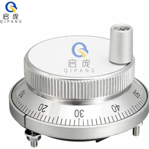 Aubalasti CNC Pulser Handwheel 5V 60mm 80 100PPR Manual Pulse Generator Hand Wheel Machine Rotary Encoder Electronic 4pins 6pins