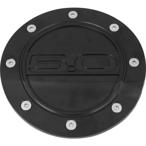 X Autohaux Car Vehicle Styling Gas Oil Cap Fuel Filler Door Tank Cover Black for Ford Mustang 2015-2019 Accessories