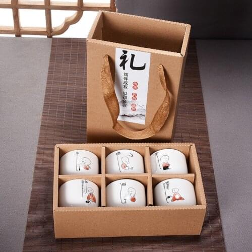 Large Tea Cup Ceramic High White Porcelain Kung Fu Tea Set Suit