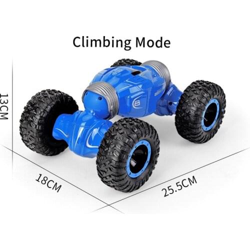 Childrens four-wheel climbing off-road vehicle creative stunt double side turning deformation toy car