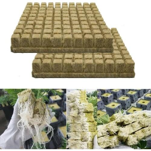 2Pcs 1/1.5/2/4inch Breathable Hydroponics Seed Seedling Grow Blocks Culture Base Medium Soilless Planting Supplies