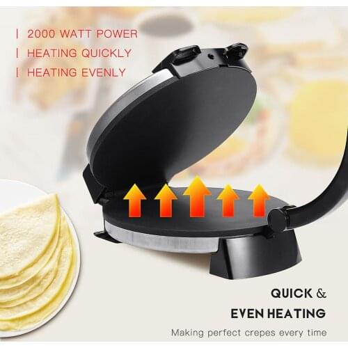 EU Electric Roti Crepe Maker electric cake stall Flat Bread Pizza Tortilla Maker Bakeware Kitchen Cooking Appliance Tools 2000W