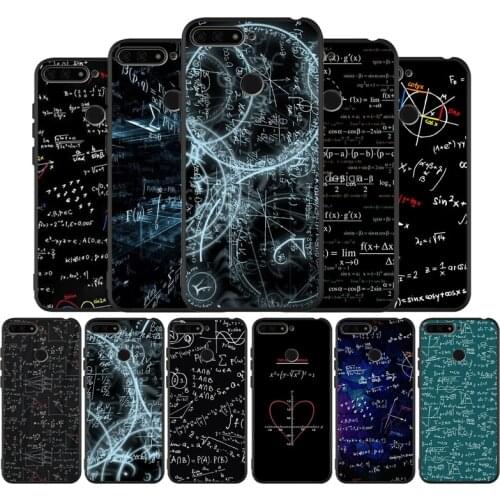 Formulas Math formul Mathematics black Silicone Phone Case For Huawei honor 30 8 8X 9 10 10 Lite 20 Mate 10 20 30 Lite Pro cover