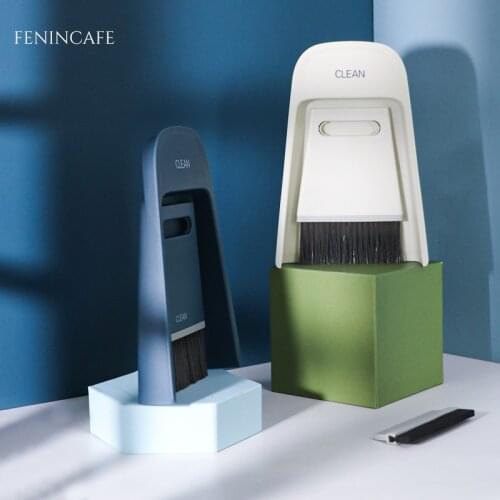 HOT Coffee Grinder Powder Cleaning Brush Coffee Machine Brush Mini bar counter brush Combination of broom and dustpan