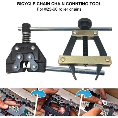 #25-60 Roller Chain Holder Puller&Breaker Cutter #25 35 41 40 50 60 415H Tools Kit for Bicycle & Motorcycle Chains Replacements