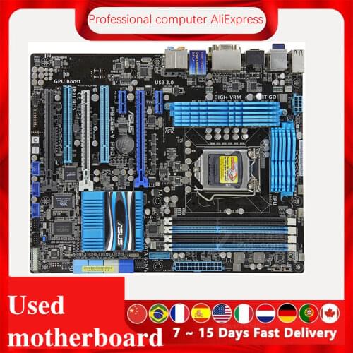 For ASUS P8Z68-V PRO Computer Motherboard LGA 1155 DDR3 For Intel Z68 P8Z68 Desktop Mainboard SATA II PCI-E X16 Used