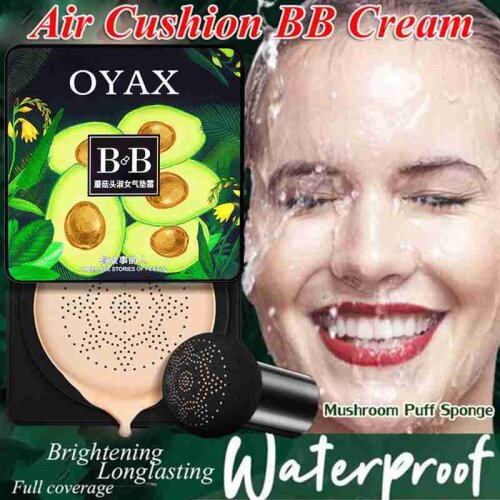 Avocado BB Cream Air Cushion Face Foundation Mushroom Head Concealer Whitening Base Makeup Cosmetic Waterproof Brighten 2021 New