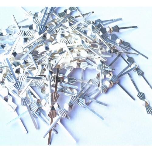 Best Price 1000pcs Silver Copper Butterfly Bowtie Crystal Chandelier Lamp Parts Metal Connector DIY Glass Octagon Beads Hooks