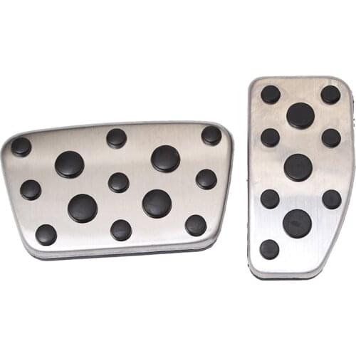 Stainless steel Car Antiskid Pedal Pad Cover For Toyota Land Cruiser 200 LC200 For Lexus LX 570 LX570 Accessories AT 2pcs