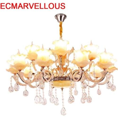 Lustre E Pendente Para Sala De Jantar Fixtures Crystal Deco Maison Hanging Lamp Luminaria Luminaire Suspendu Pendant Light