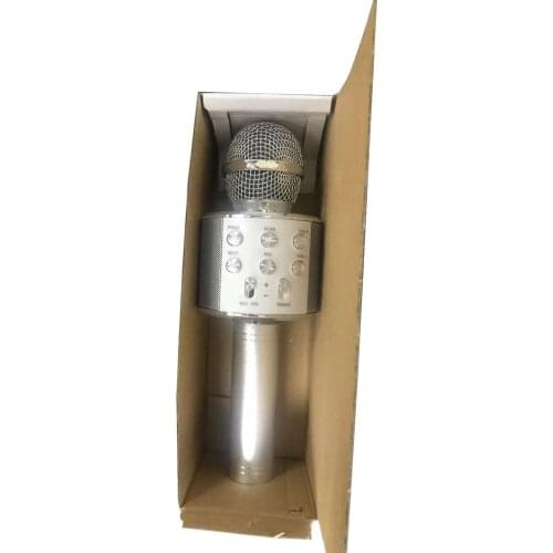 Bluetooth KTV Wireless Karaoke Handheld Microphone USB Player Mic Speaker Portable Christmas Birthday Home Party HOT WS858