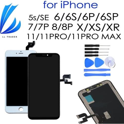 100% Tested Pantalla For iPhone 7 8 6 Plus 6s Touch Screen LCD Replacement For iPhone 8 7 6s 5s LCD Display Digitizer Assembly