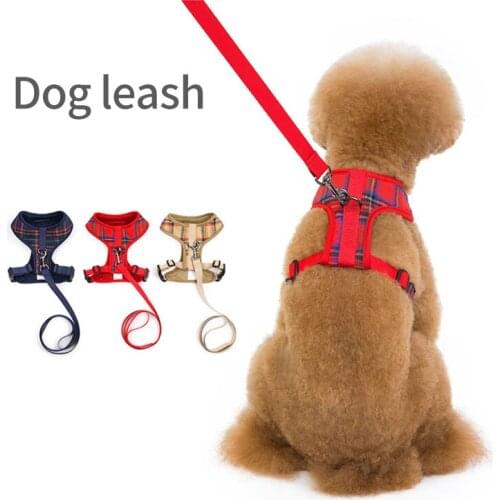 Dog Collar Leash Suit Harnesses Puppy Vest Pet Strap Personalized Adjustable For Cats Dogs Small And Medium Pets Accessories