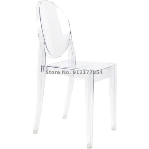 Transparent Acrylic Hotel Cafe Dining Chair Casual Fashion Simple Creative Modern Nordic Ghost Devil Chair