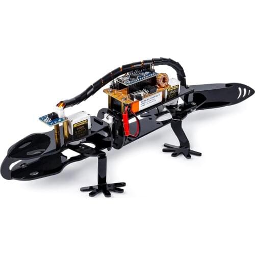 SunFounder Bionic Robot Lizard Visual Programming Educational Robot Kit for Kids Remote Control DIY Toy