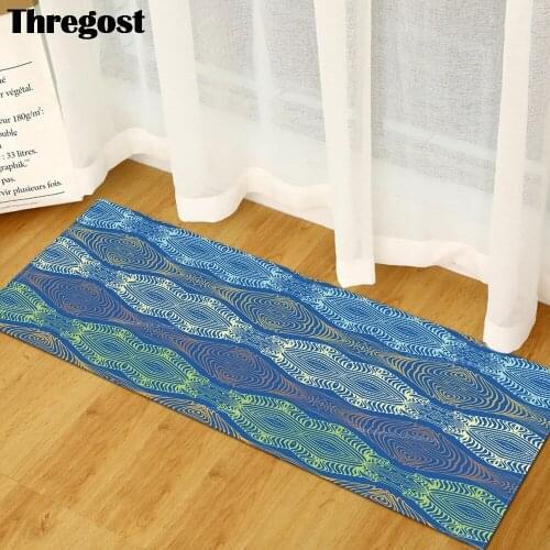 Thregost Carpet Kitchen Carpets Doormats Welcome Floor Mat in the Hallway Soft Bohemian Print Mats for Living Room Anti-Slip