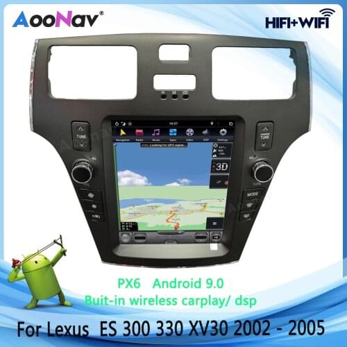 Vertical IPS Scree Android Stereo Car Radio For Lexus ES300 330 XV30 2002-2005 GPS Navigation DVD Multimedia Head Unit Player