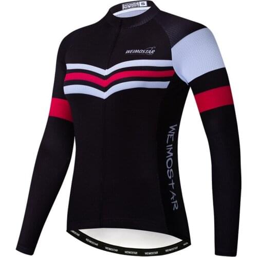 Weimostar Cycling Jersey Long Sleeve Women 2021 MTB Bike Jersey Jacket Team Bicycle Clothing Mountain Cycling Clothes Top Shirt