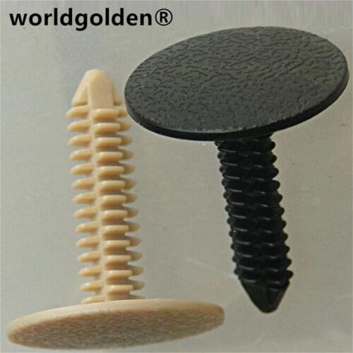 Worldgolden 100pcs auto fasteners Trim Panel Retainer for Toyota#90467-06177(9046706177)