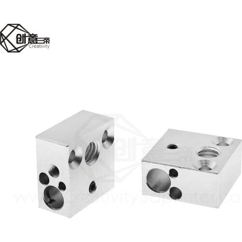 3D printer parts CR10 Heater Block J-head Extruder HotEnd CR10 All-Metal Aluminium Print Head 20x20x10 20*20*10mm