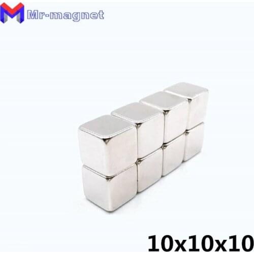 100pcs 10mm x 10mm x 10mm Strong Block permanent Slice Magnets Rare Earth Neodymium 10*10*10mm High Quality neodymium Magnets