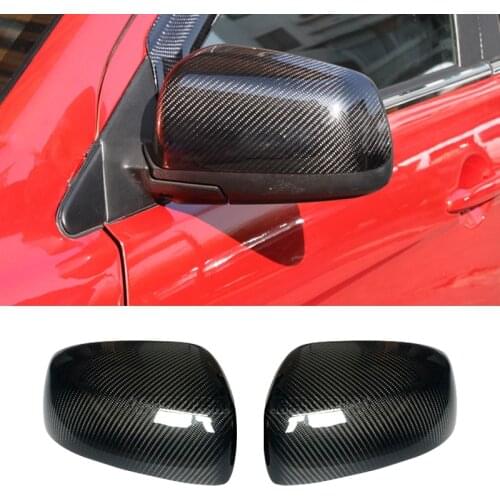 2Pcs/Set Plastic Car Rearview Mirror Cover Cap Shell fit for Mitsubishi Lancer EX EVO X